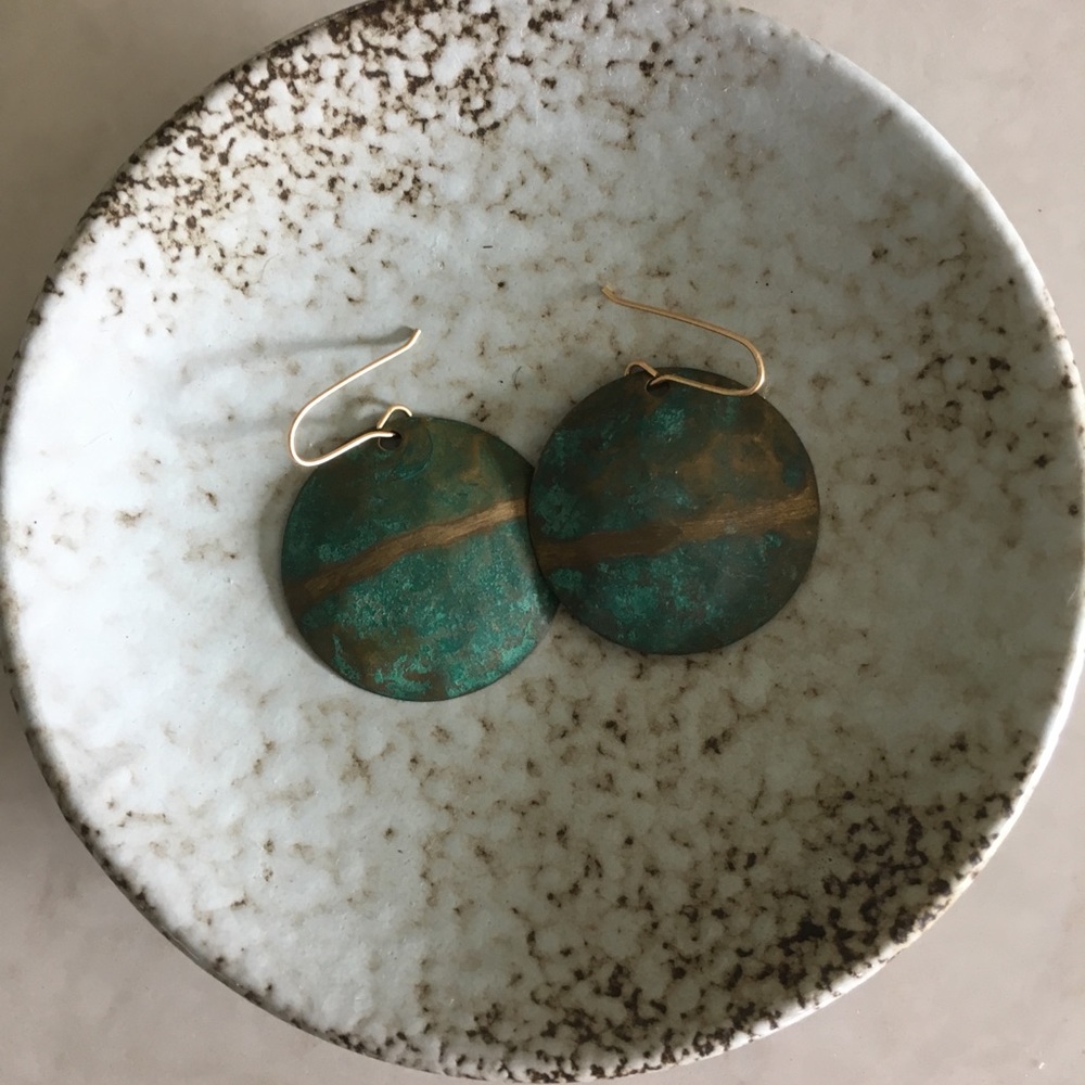 Vintage copper earrings